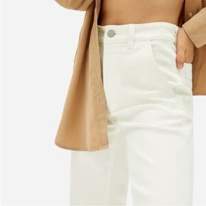 Everlane Women's White Straight Leg Pants